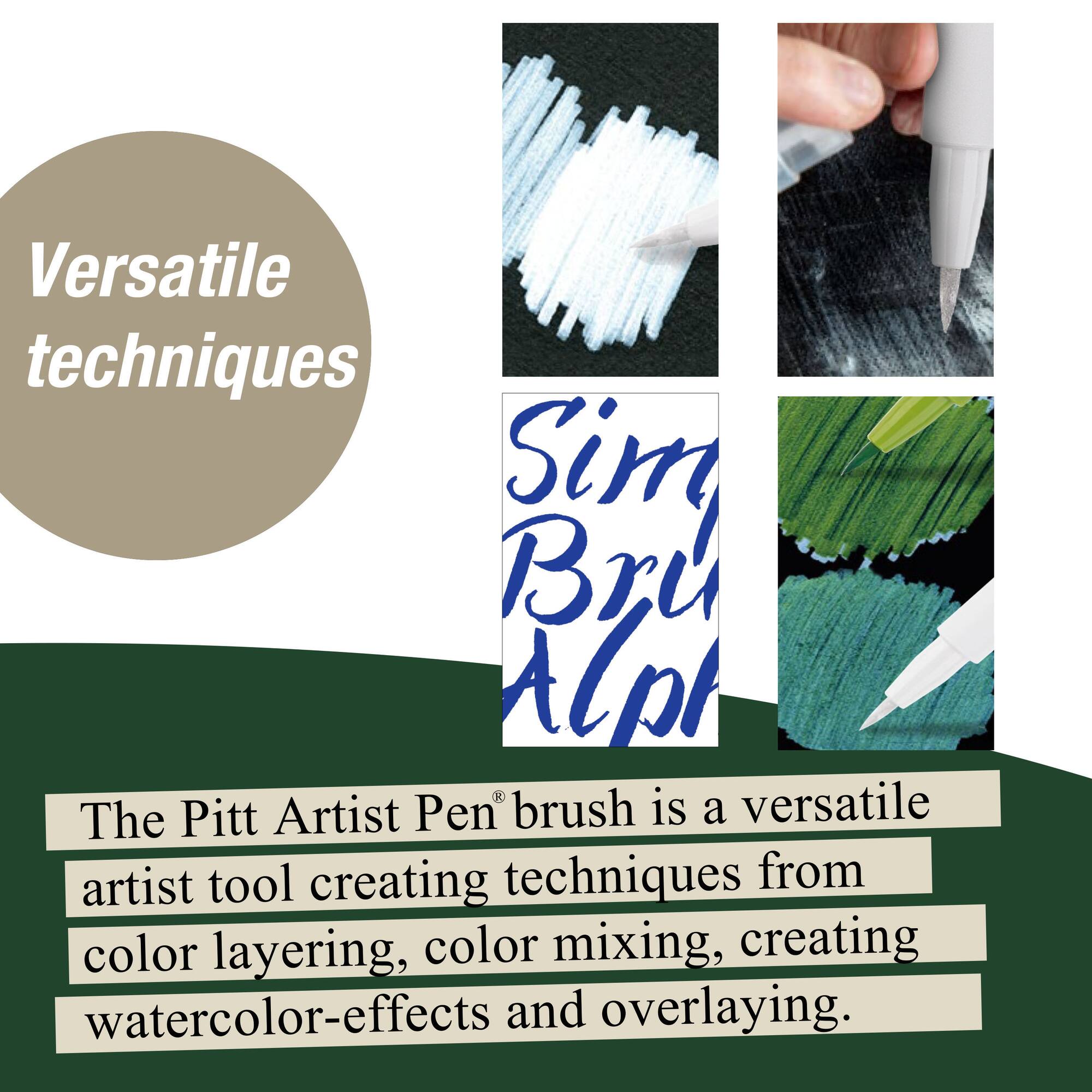 10 Pack: Faber-Castell® PITT® White Brush Artist Pen